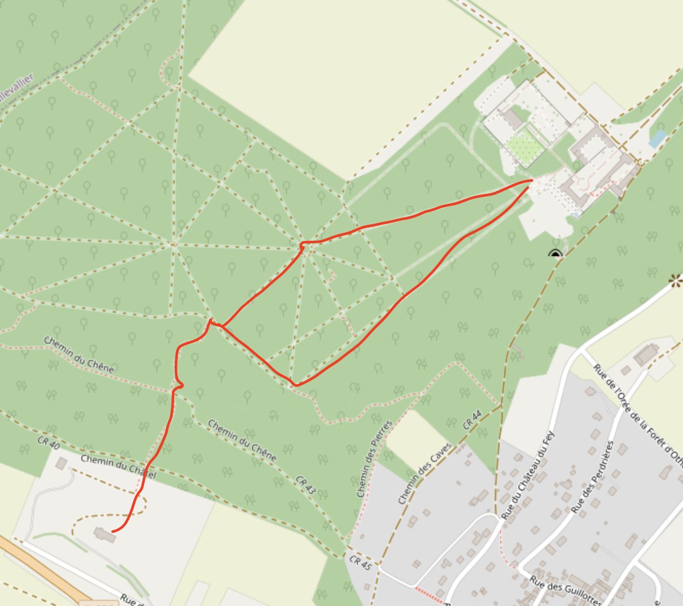 Walking route — Domaine Foray ↔ Château du Feÿ